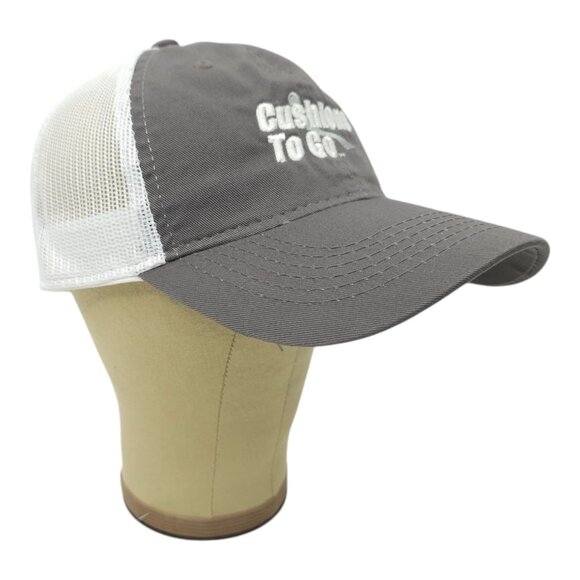 Cushions To Go Mesh Strapback Cap Embroidered Logo Trucker Baseball Hat Outdoor - Picture 3 of 13